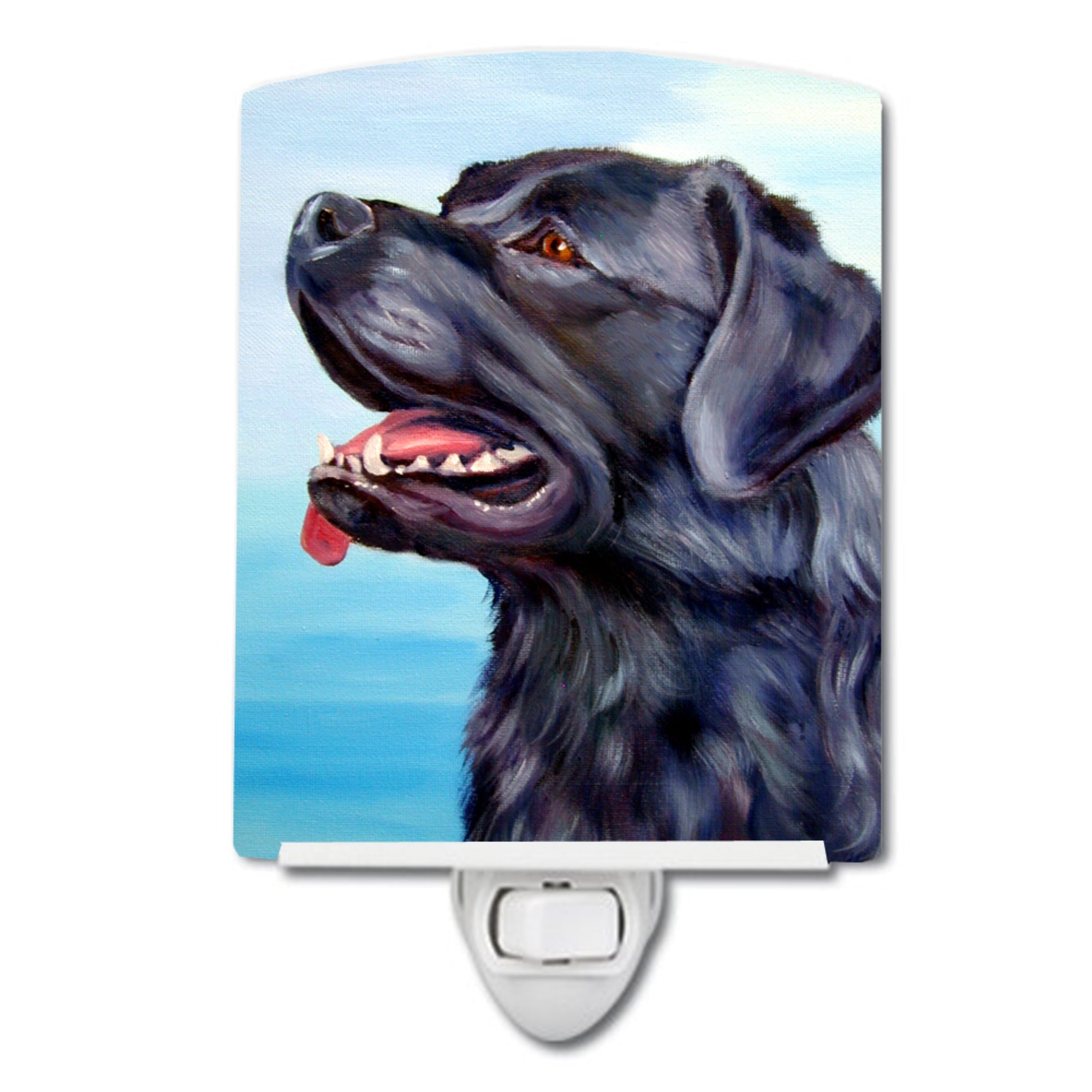  inchCarolines Treasures Black Labrador Retriever Ceramic Night Light, 6x4, Multicolor inch