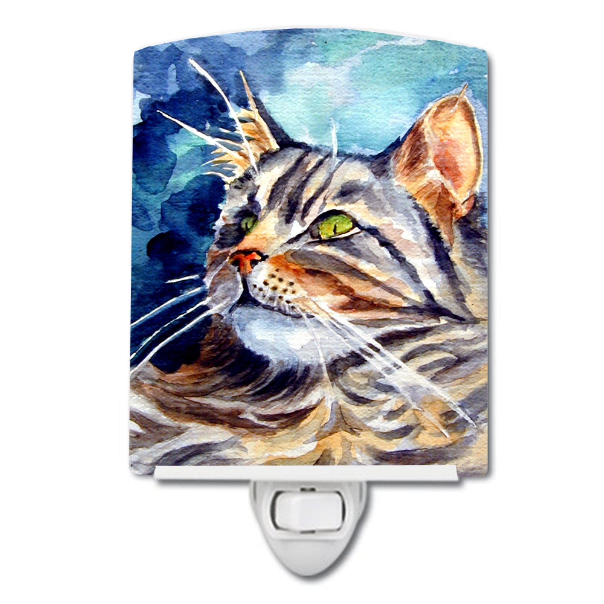  inchCarolines Treasures Maine Coon Sissy Ceramic Night Light, 6x4, Multicolor inch