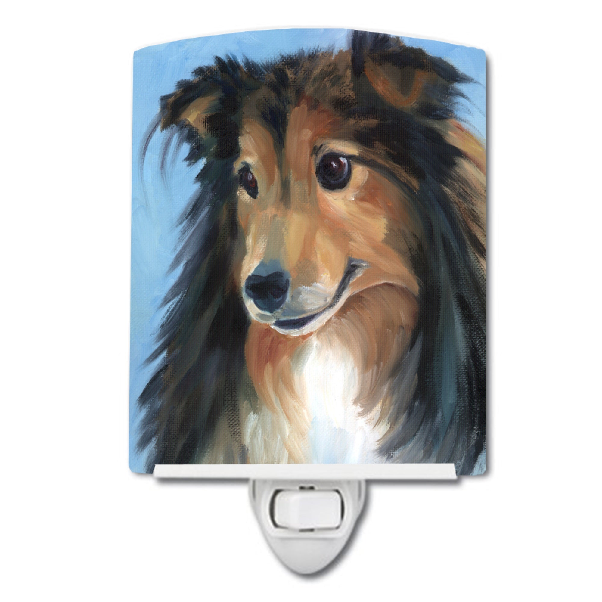  inchCarolines Treasures Sheltie Good Boy Ceramic Night Light, 6x4, Multicolor inch