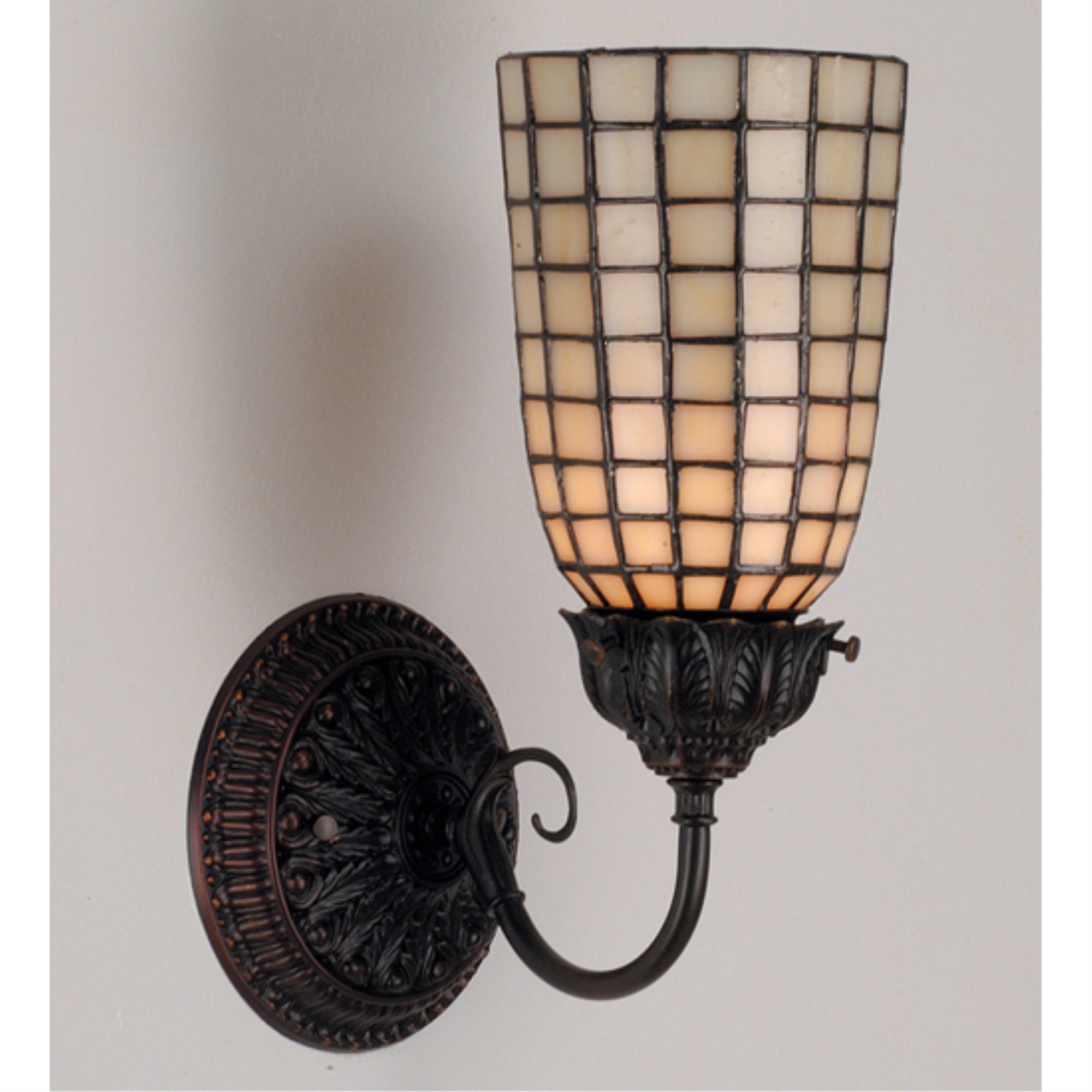 5 inchW Geometric Beige Wall Sconce