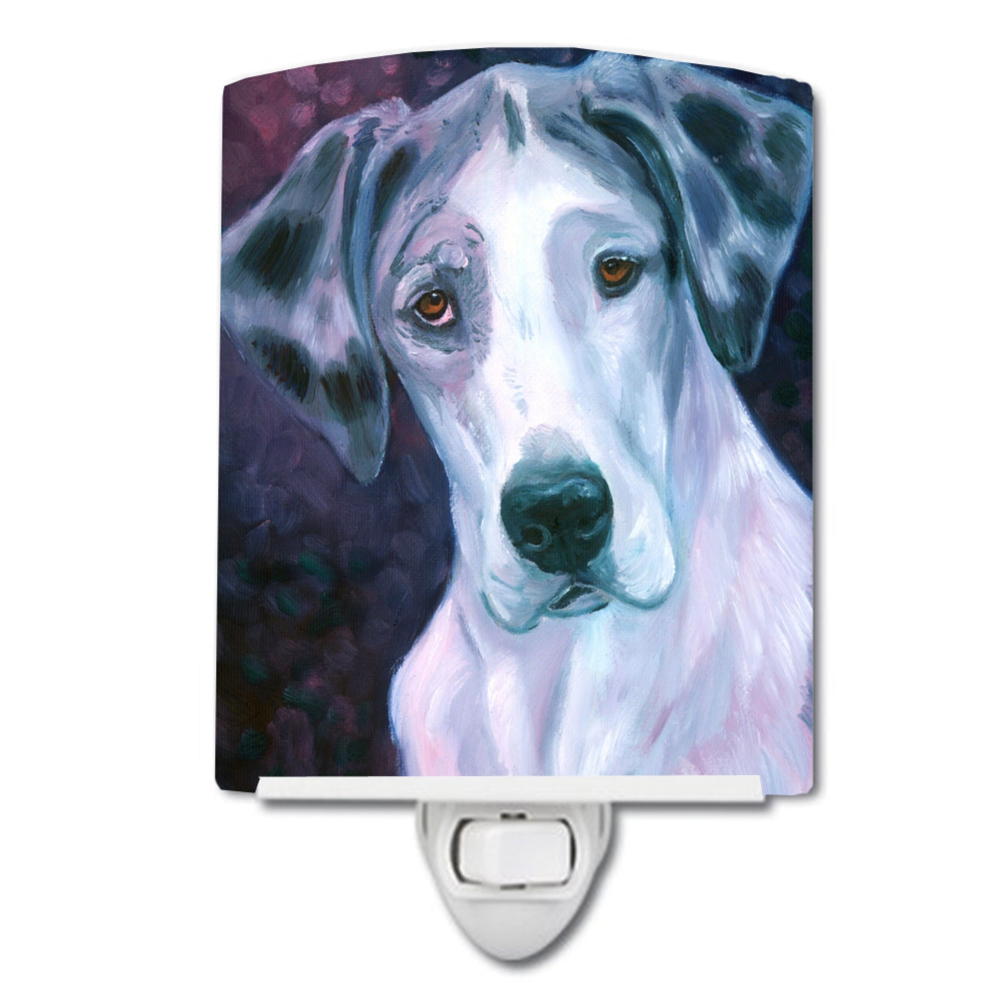  inchCarolines Treasures Curious Dane Ceramic Night Light, 6x4, Multicolor inch