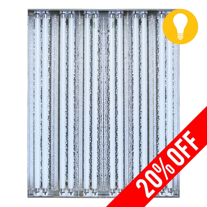 2 Foot T5 High Output Fluorescent Grow Light Fixture