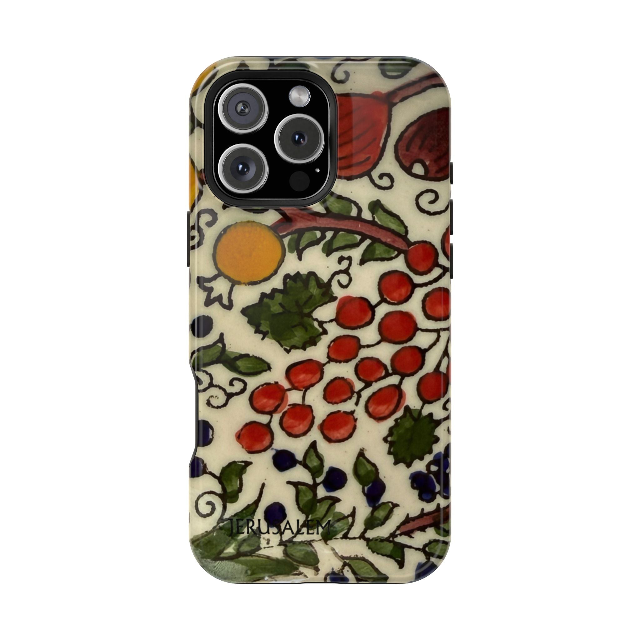 Jerusalem City Fruits Design Iphone Magnetic Tough Case