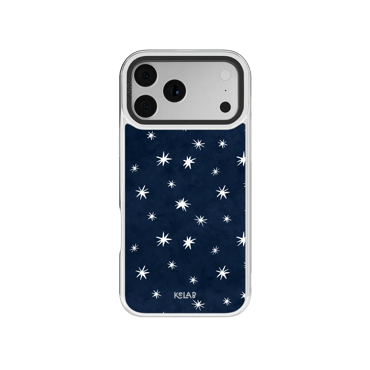 Starglimmer | Deep Blue Hand-Drawn Celestial Star iPhone Case