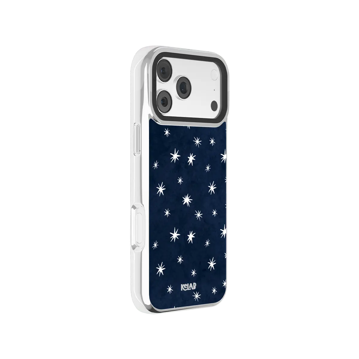 Starglimmer | Deep Blue Hand-Drawn Celestial Star iPhone Case