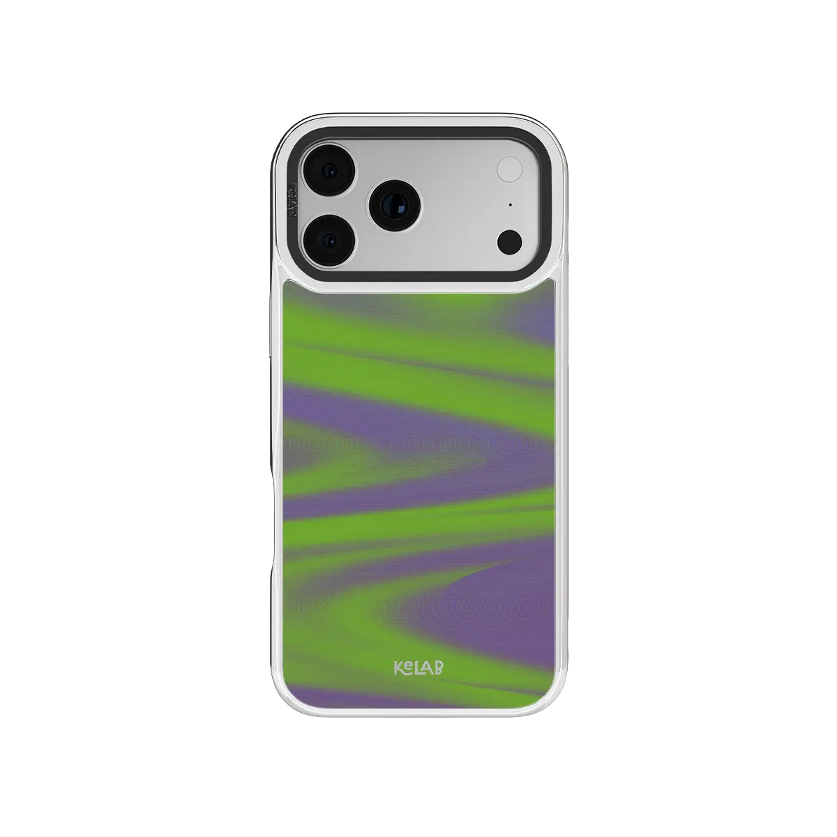 Purple Haze | Y2K Neon Green Abstract Wave iPhone Case