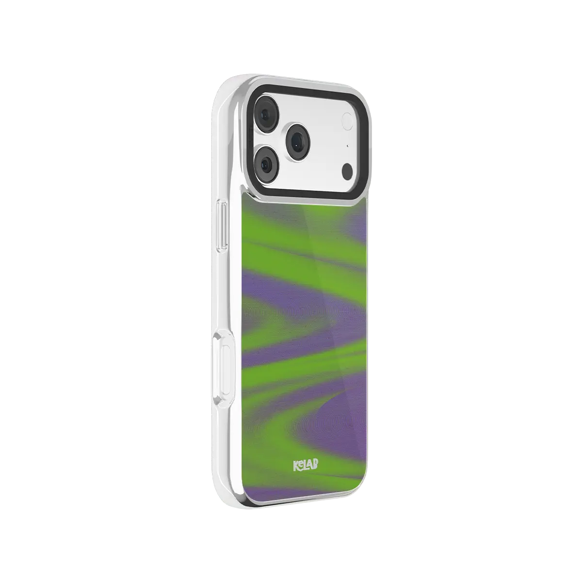 Purple Haze | Y2K Neon Green Abstract Wave iPhone Case