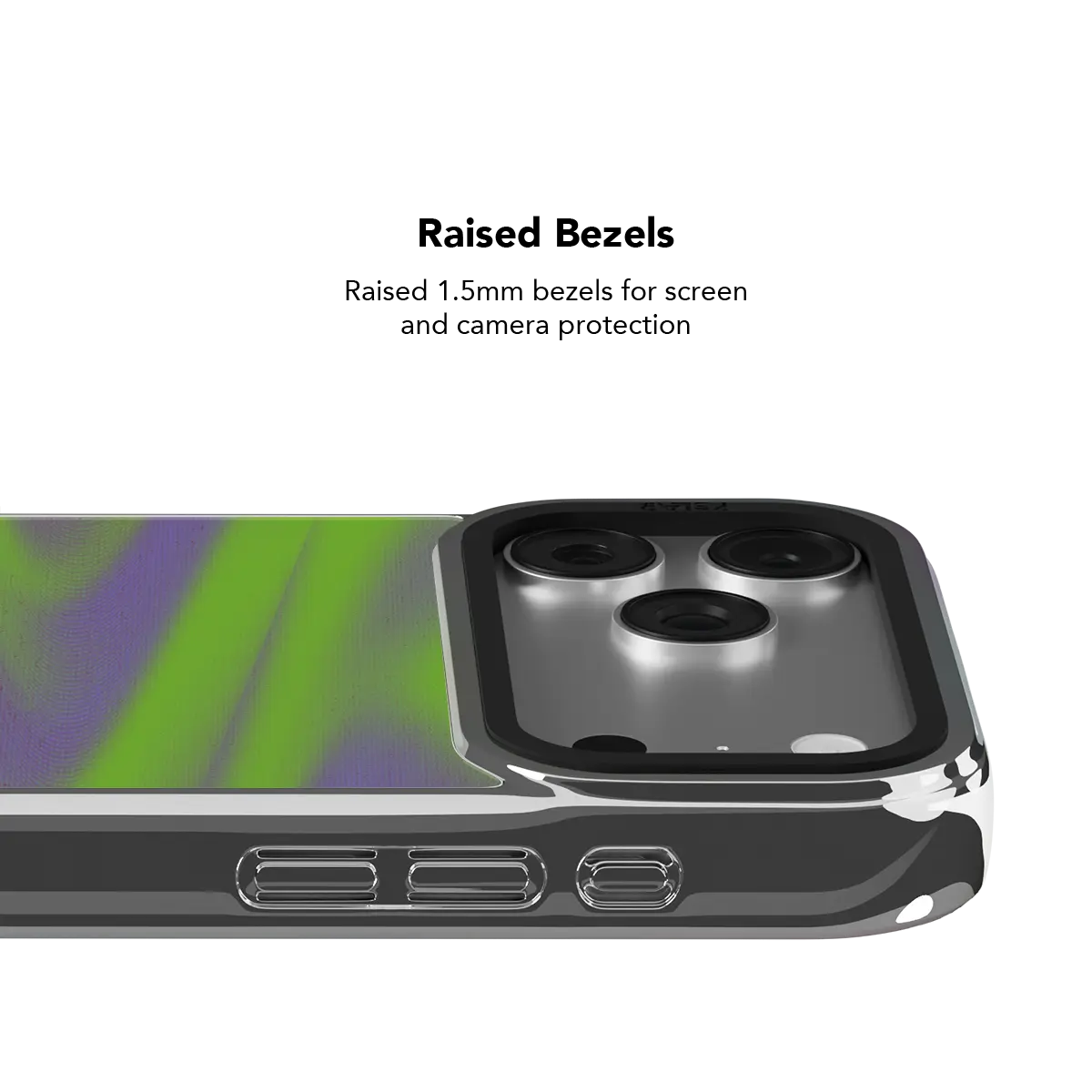 Purple Haze | Y2K Neon Green Abstract Wave iPhone Case