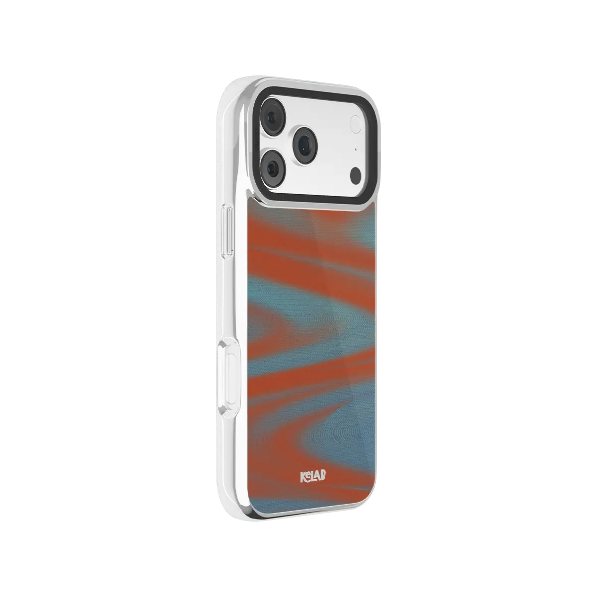 Aalto | Y2K Orange Abstract Wave iPhone Case