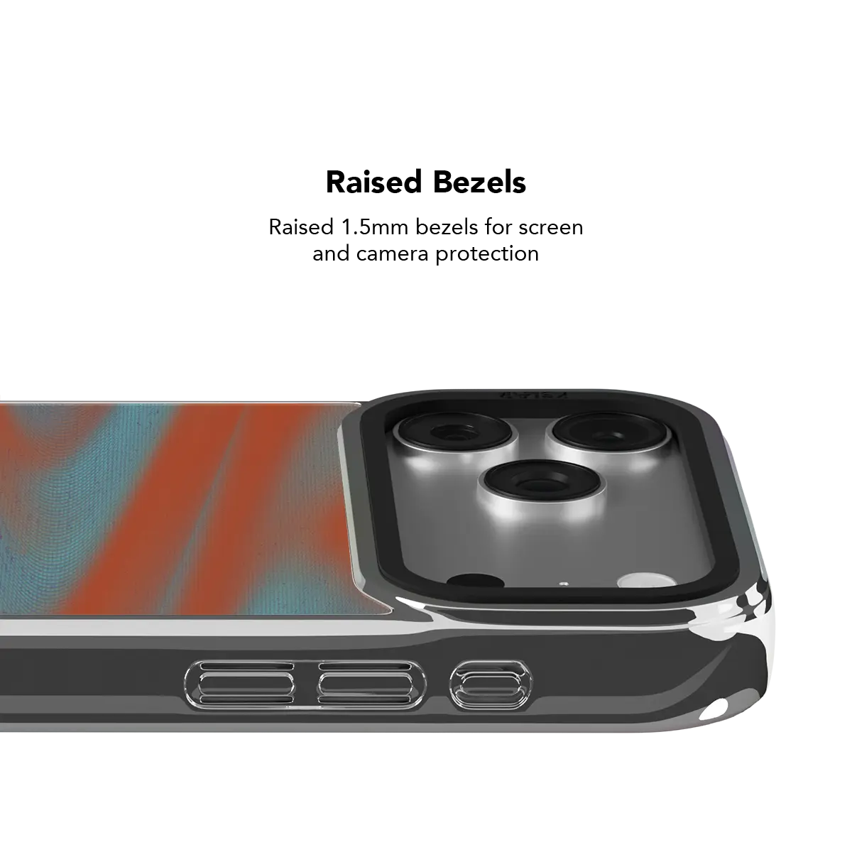 Aalto | Y2K Orange Abstract Wave iPhone Case