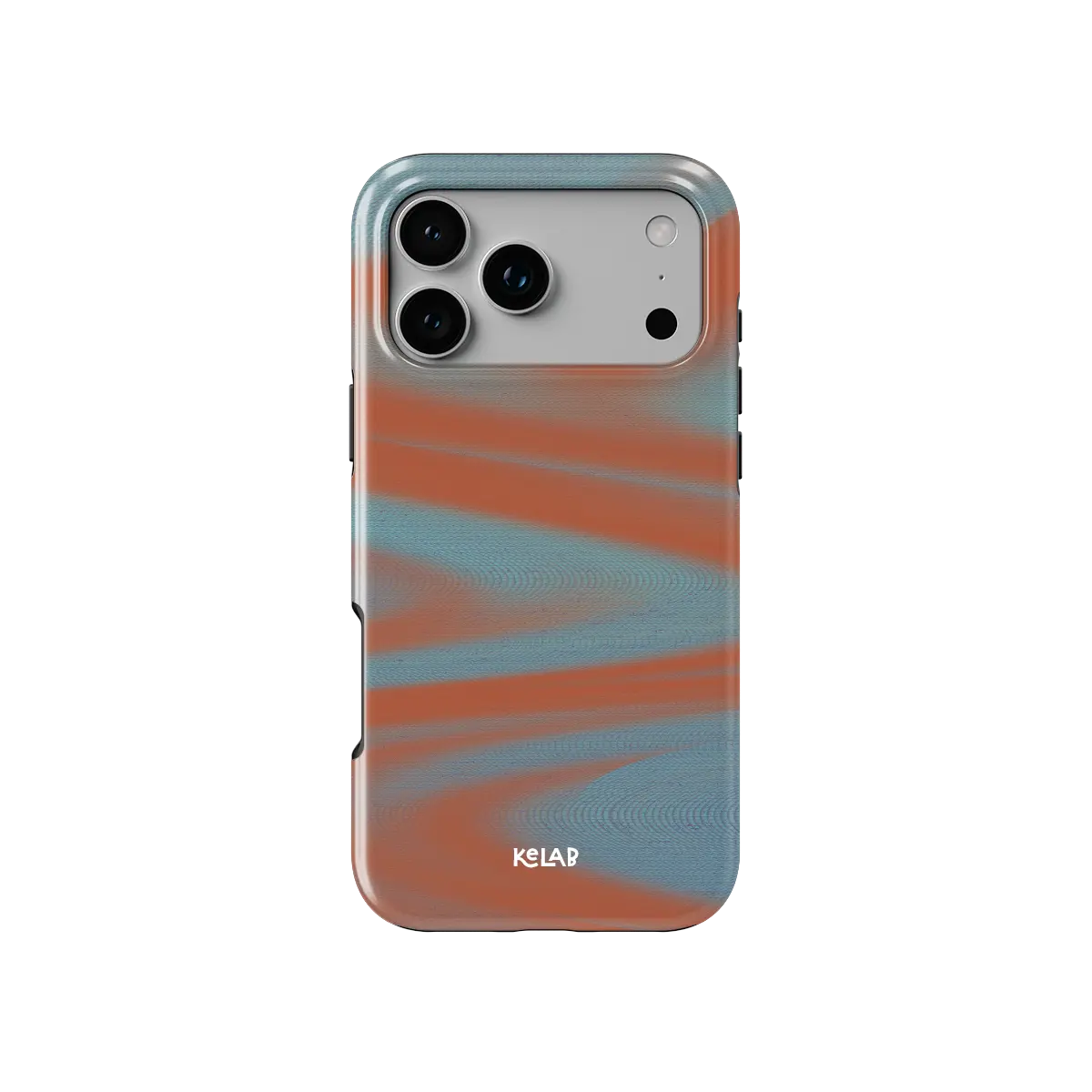Aalto | Y2K Orange Abstract Wave iPhone Case