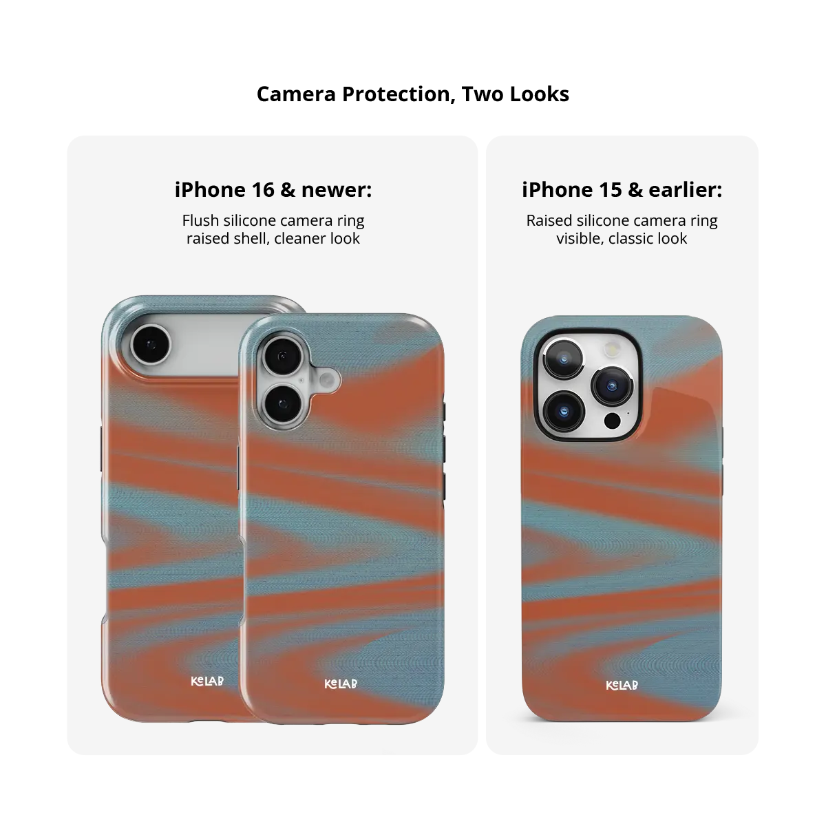 Aalto | Y2K Orange Abstract Wave iPhone Case
