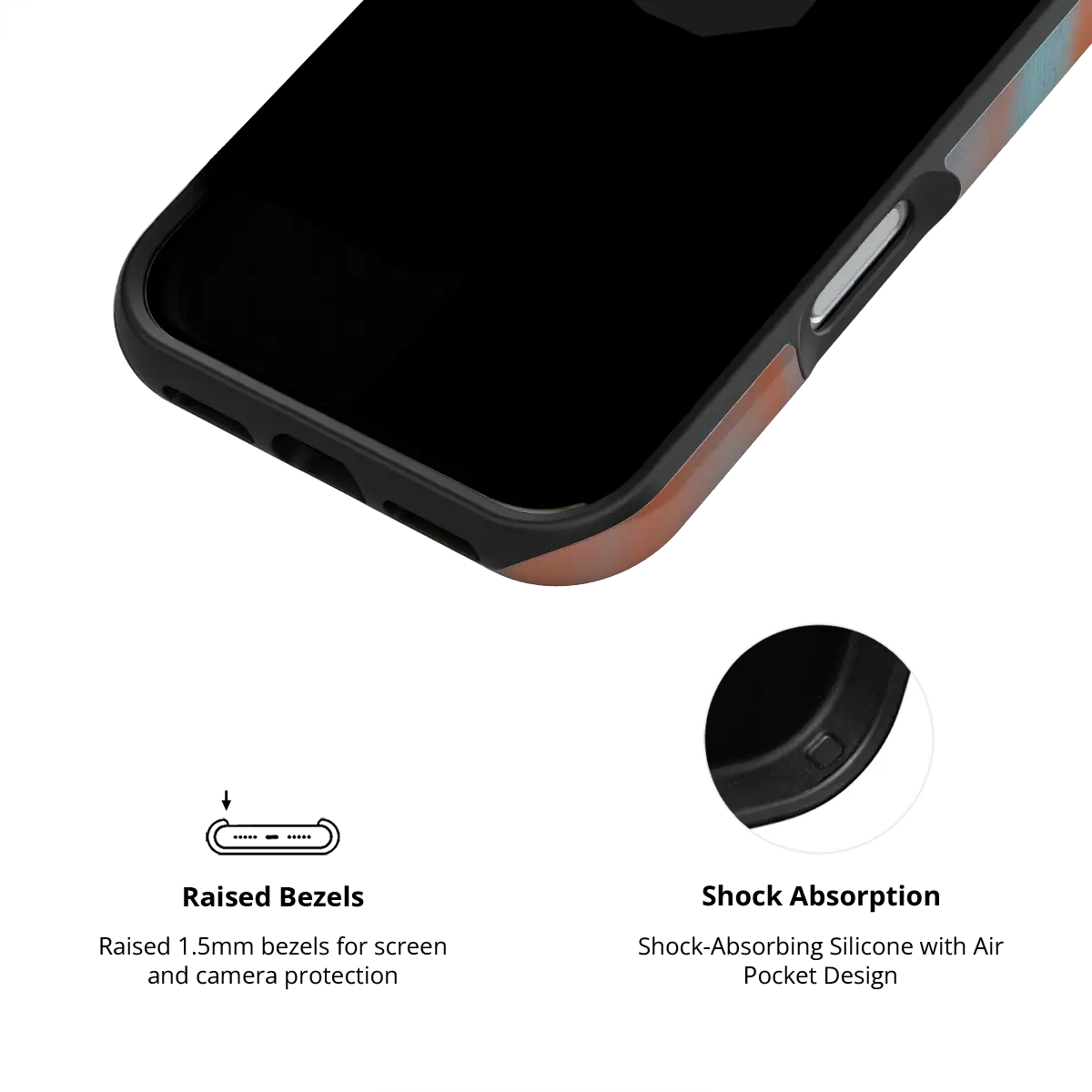 Aalto | Y2K Orange Abstract Wave iPhone Case