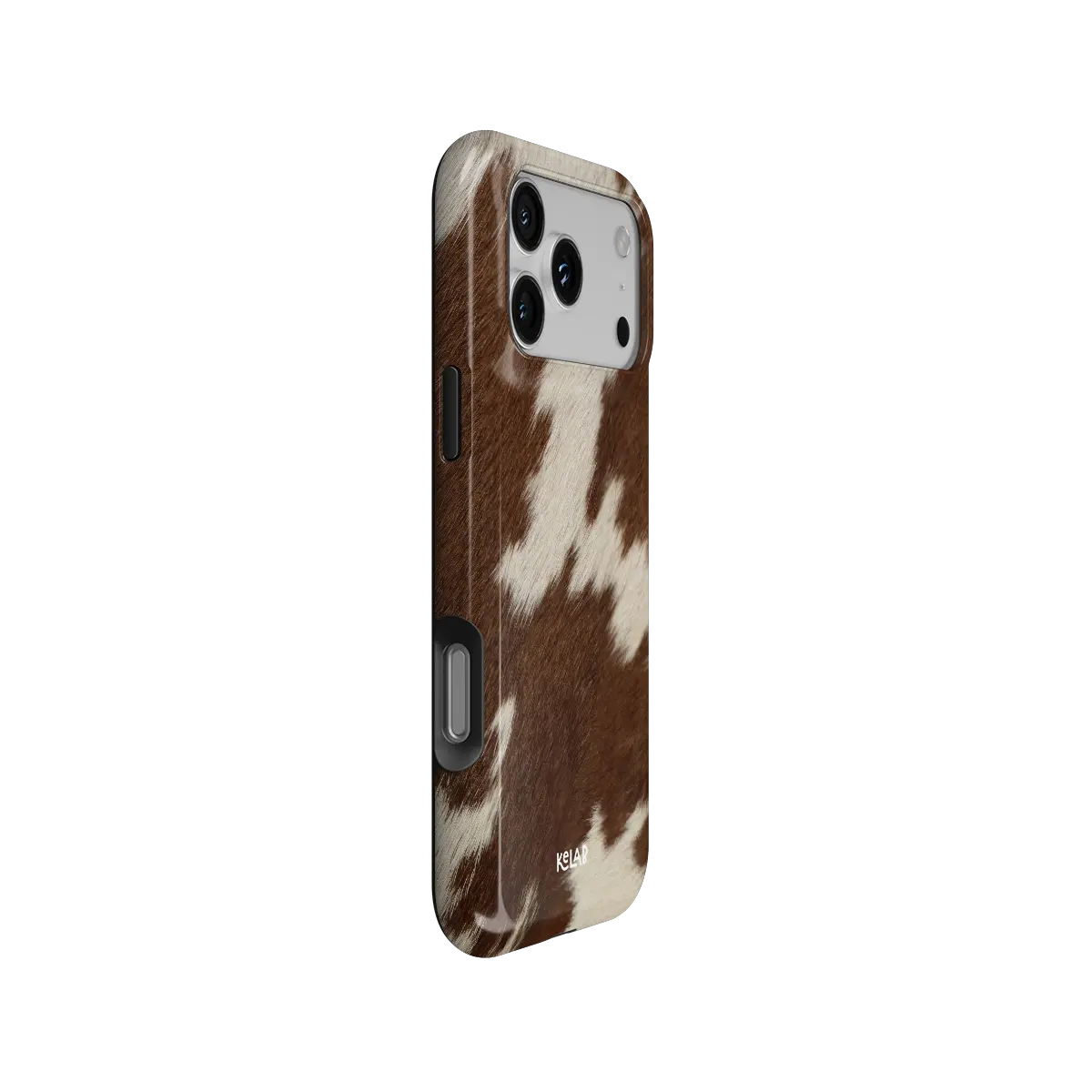 Rodeo Drive | Brown & White Cow Print iPhone Case