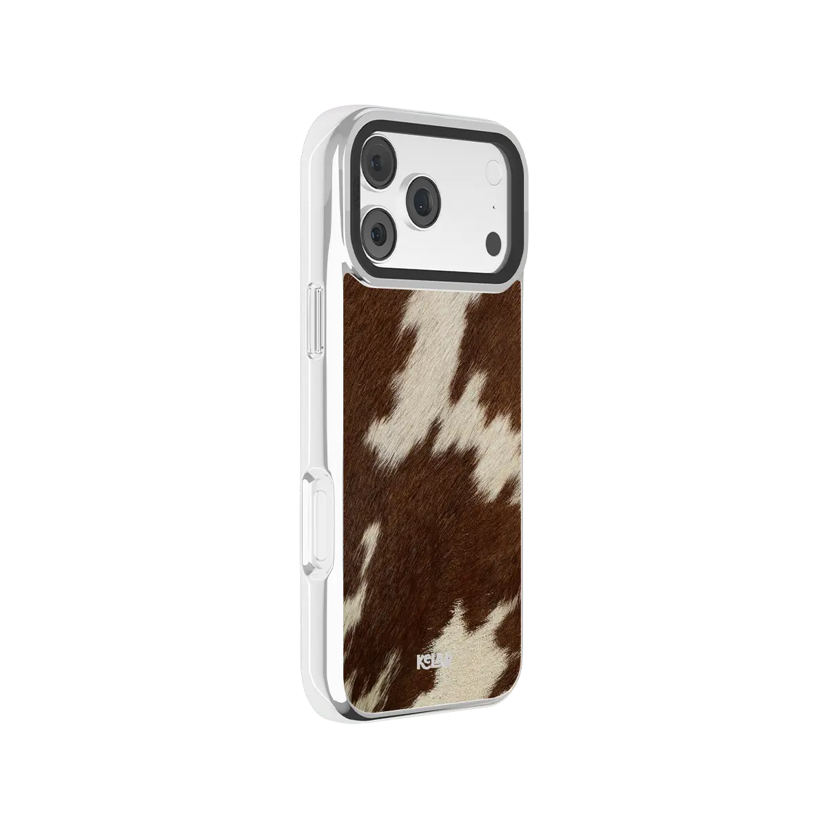 Rodeo Drive | Brown & White Cow Print iPhone Case