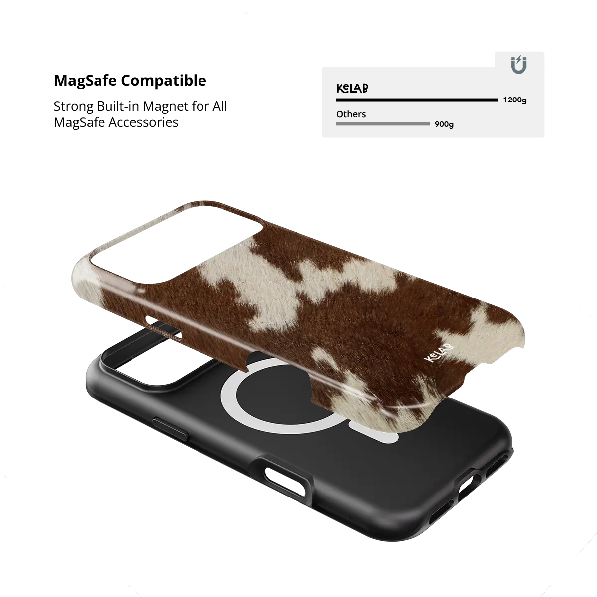 Rodeo Drive | Brown & White Cow Print iPhone Case