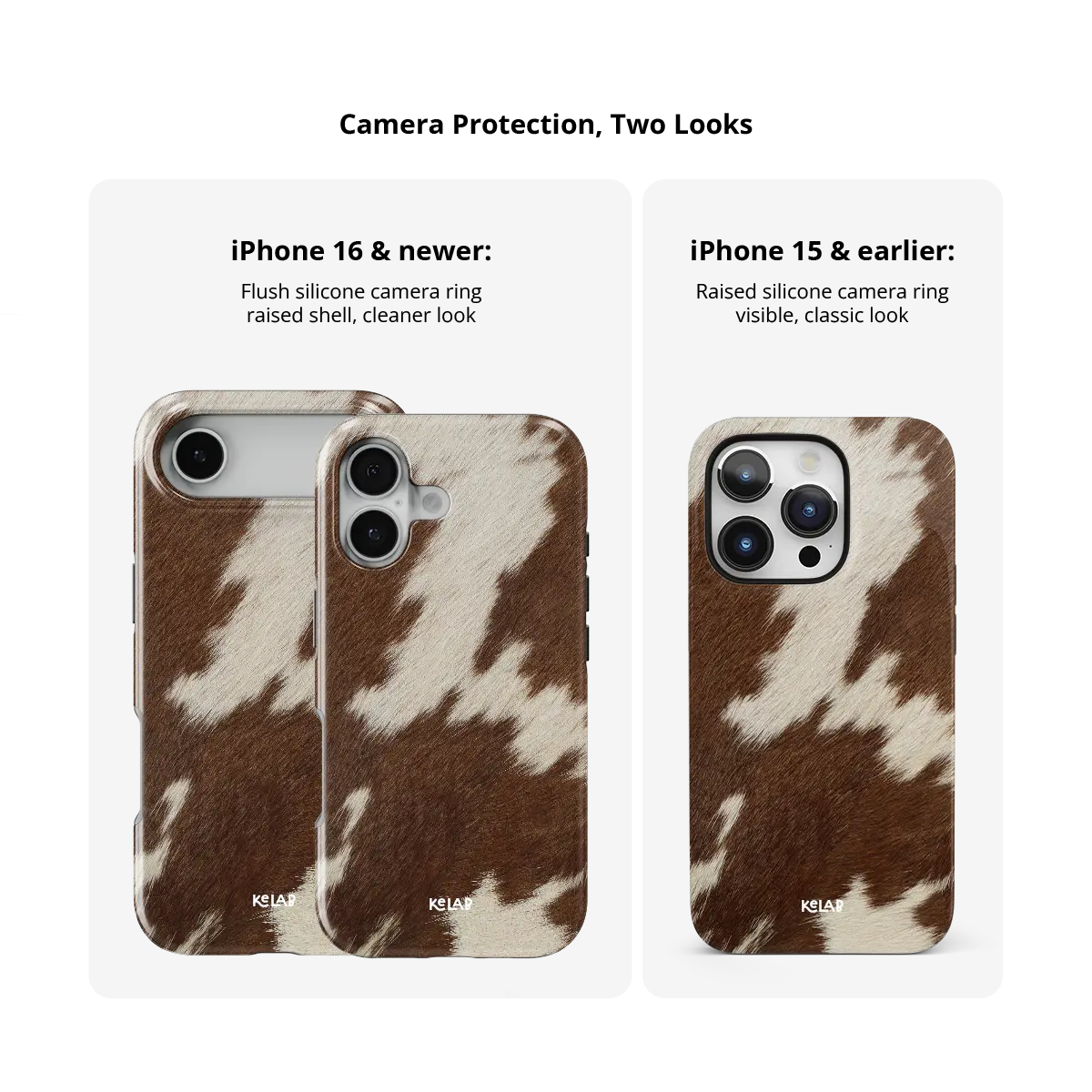 Rodeo Drive | Brown & White Cow Print iPhone Case