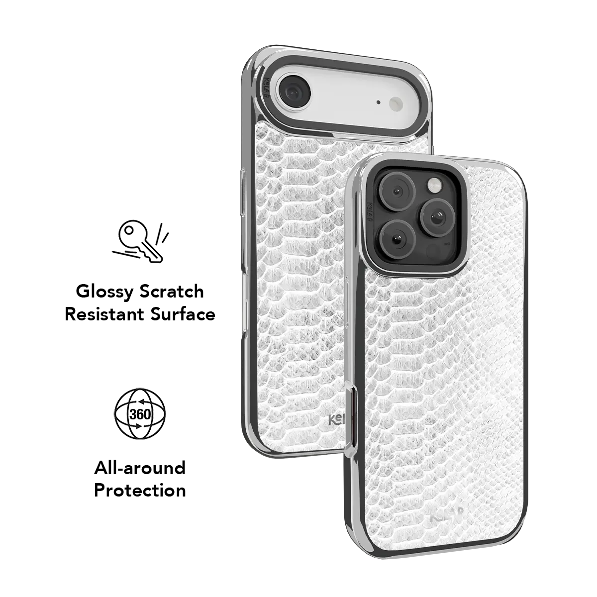 White Venom | Snake Skin Print iPhone Case