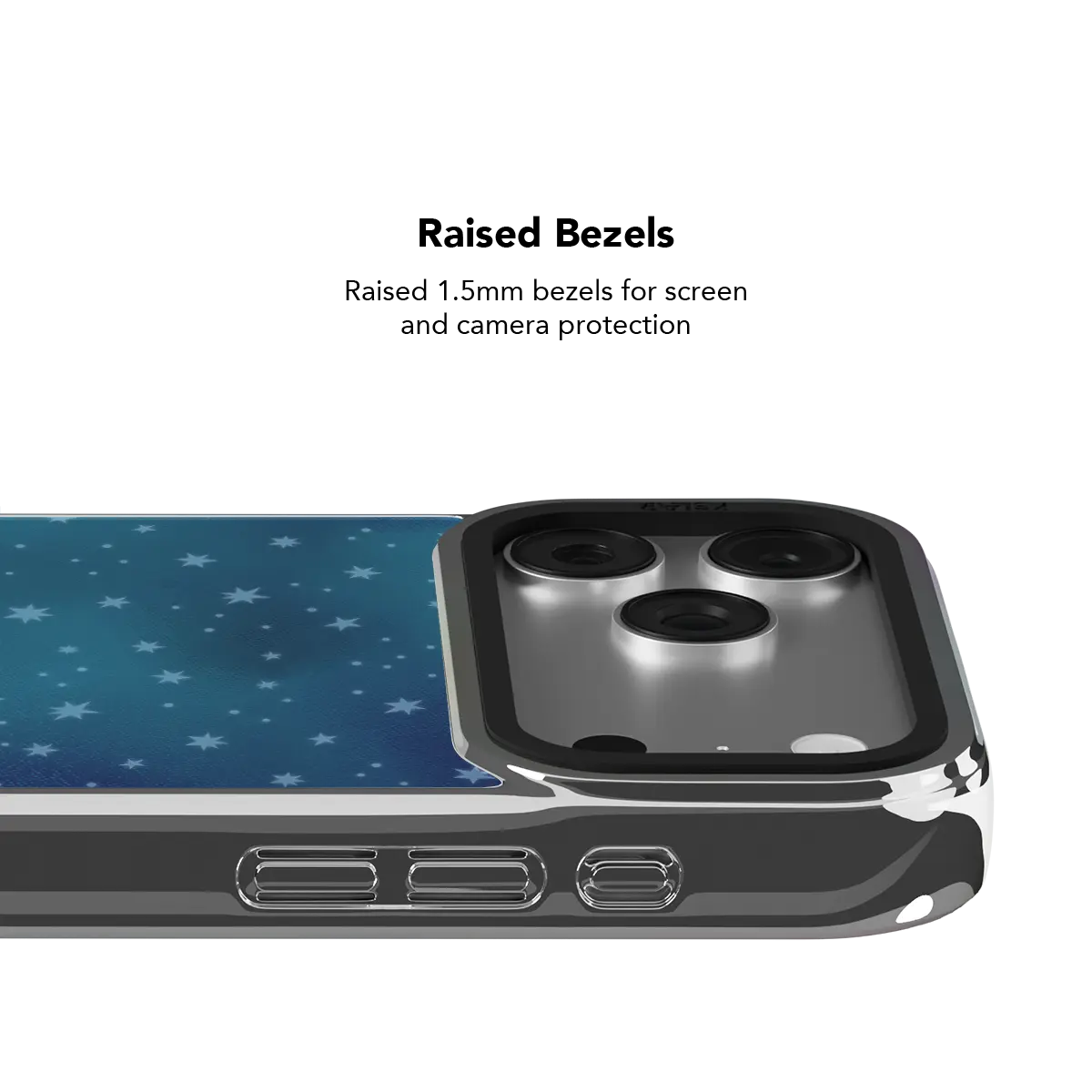 Moon Mist | Starry Midnight Blue iPhone Case