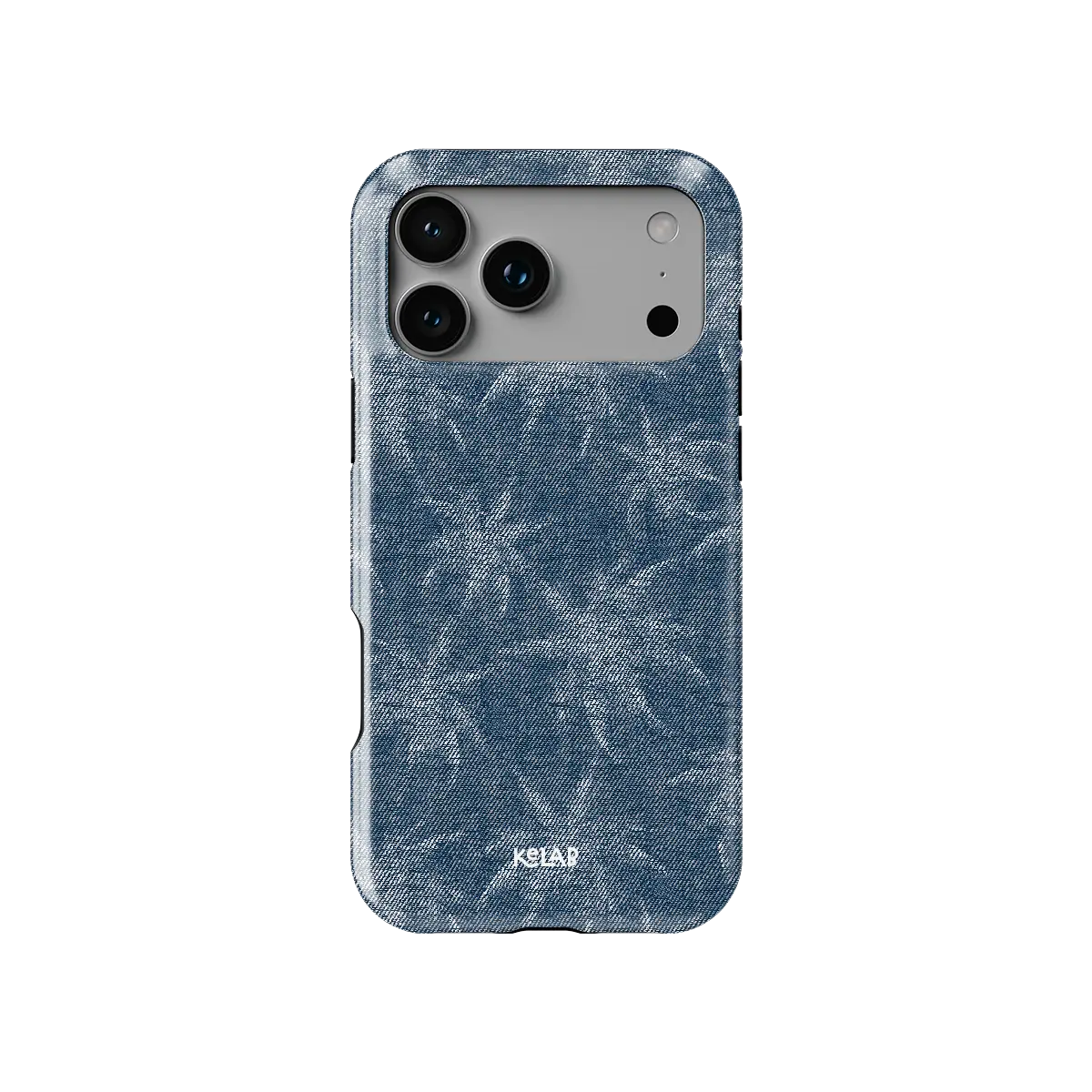 Denim Tree | Blue Patterned iPhone Case