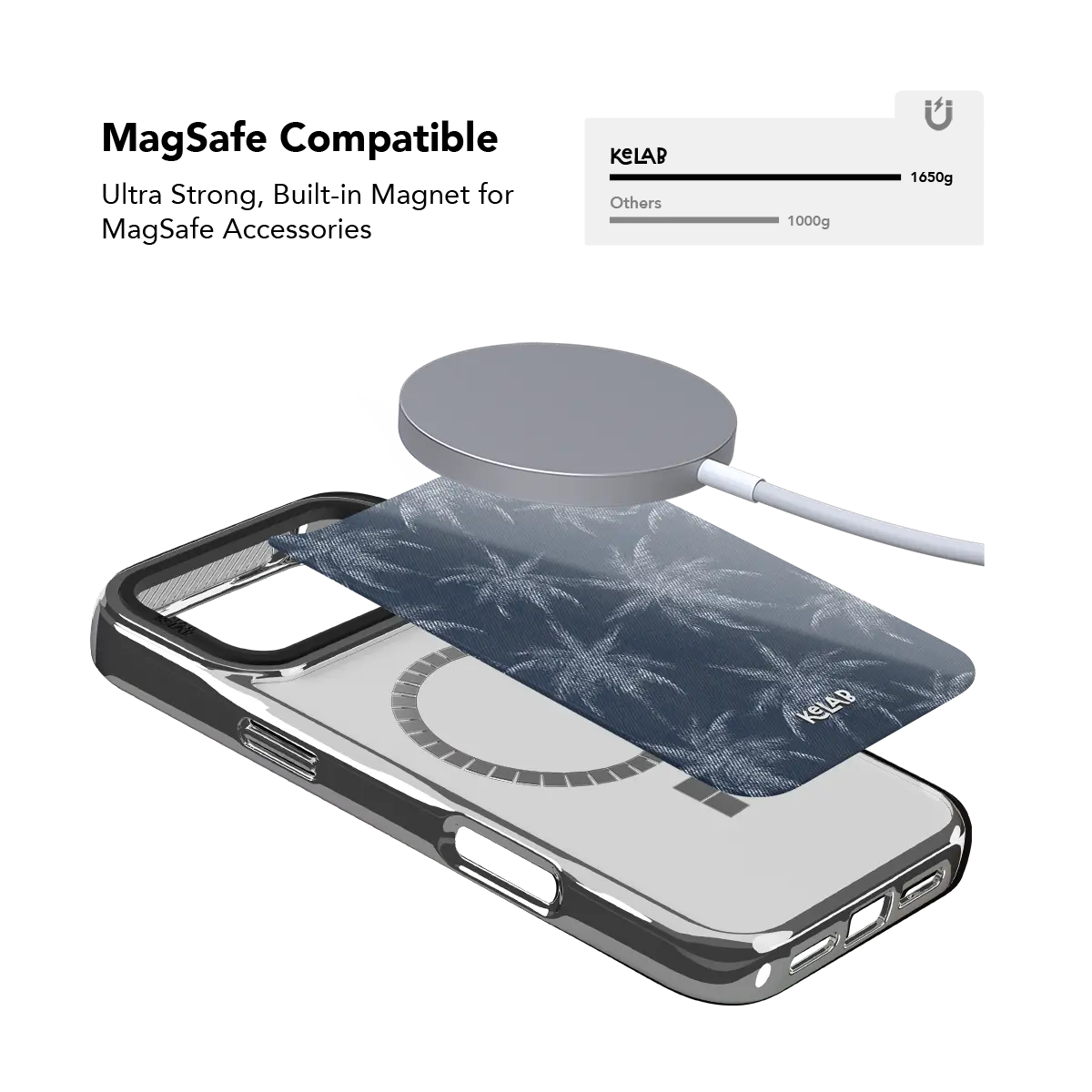 Denim Tree | Blue Patterned iPhone Case