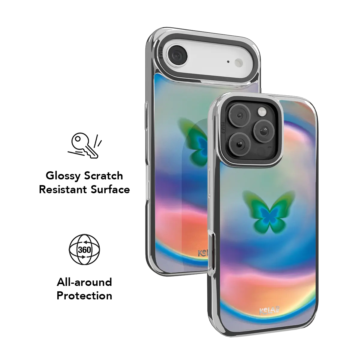 Celestial Wings | Gradient Butterfly iPhone Case