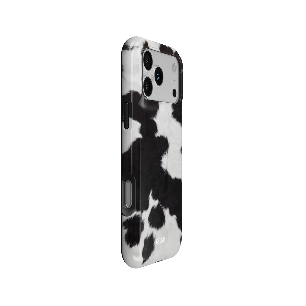Cow Bell | Black & White Cow Print iPhone Case