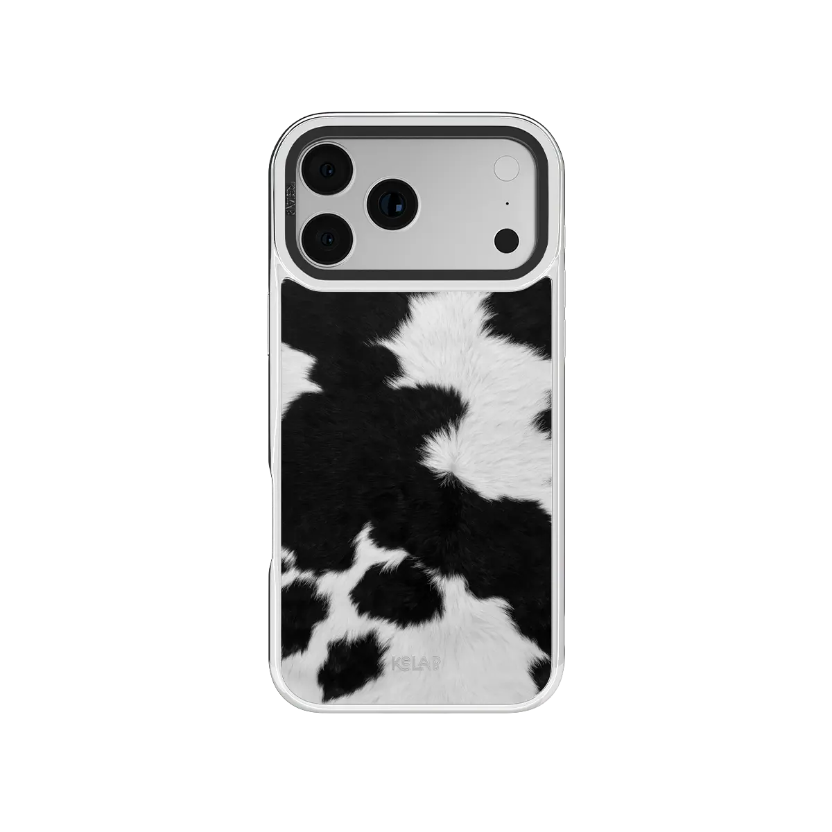 Cow Bell | Black & White Cow Print iPhone Case