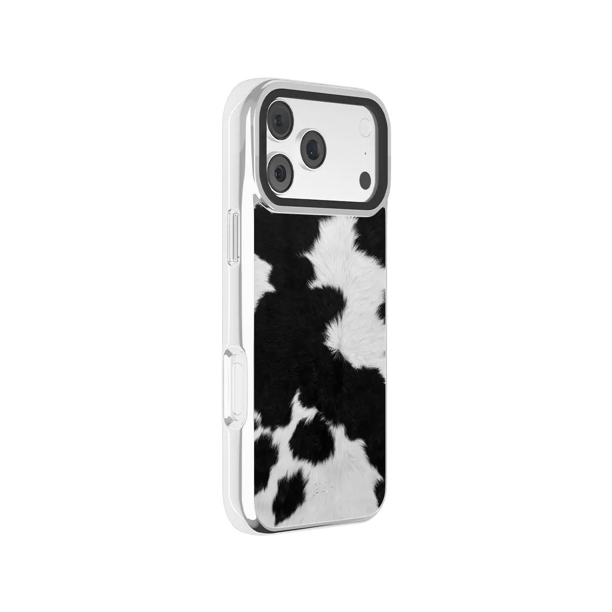 Cow Bell | Black & White Cow Print iPhone Case