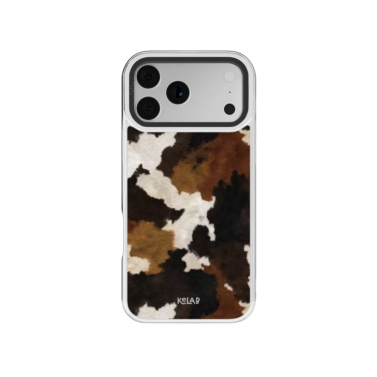 Cattle Drive | Brown & Black Cow Print iPhone Case
