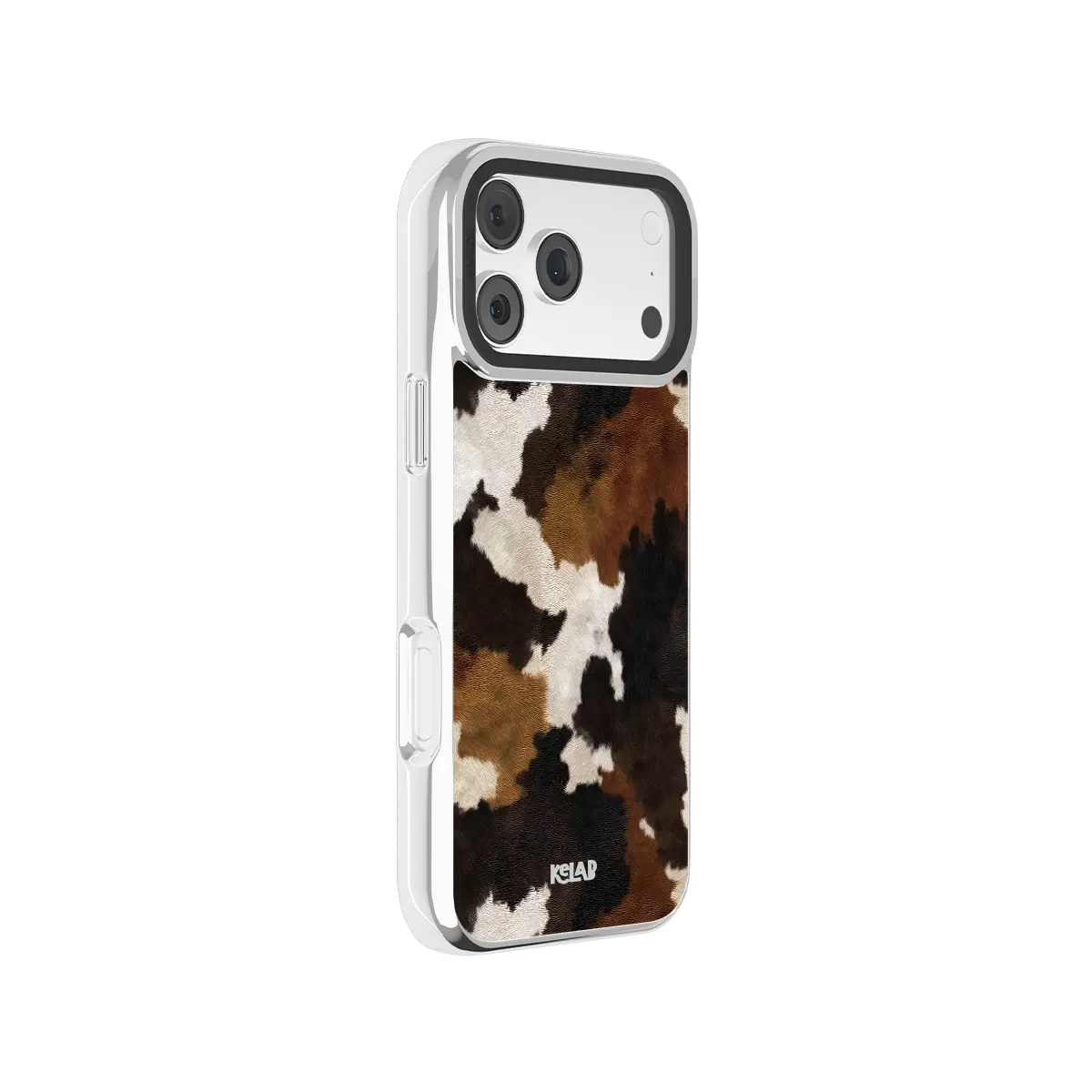 Cattle Drive | Brown & Black Cow Print iPhone Case