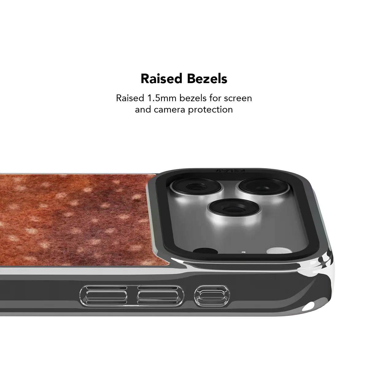 Midnight Fawn | Burnt Orange Deer Print iPhone Case