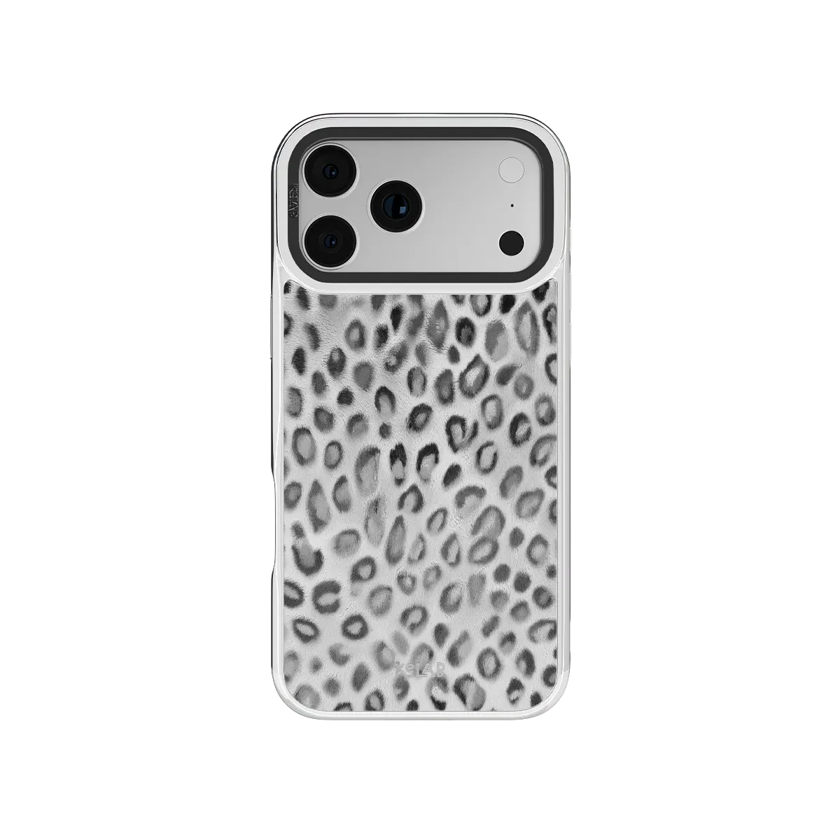 Platinum Predator | Black & White Cheetah Print iPhone Case