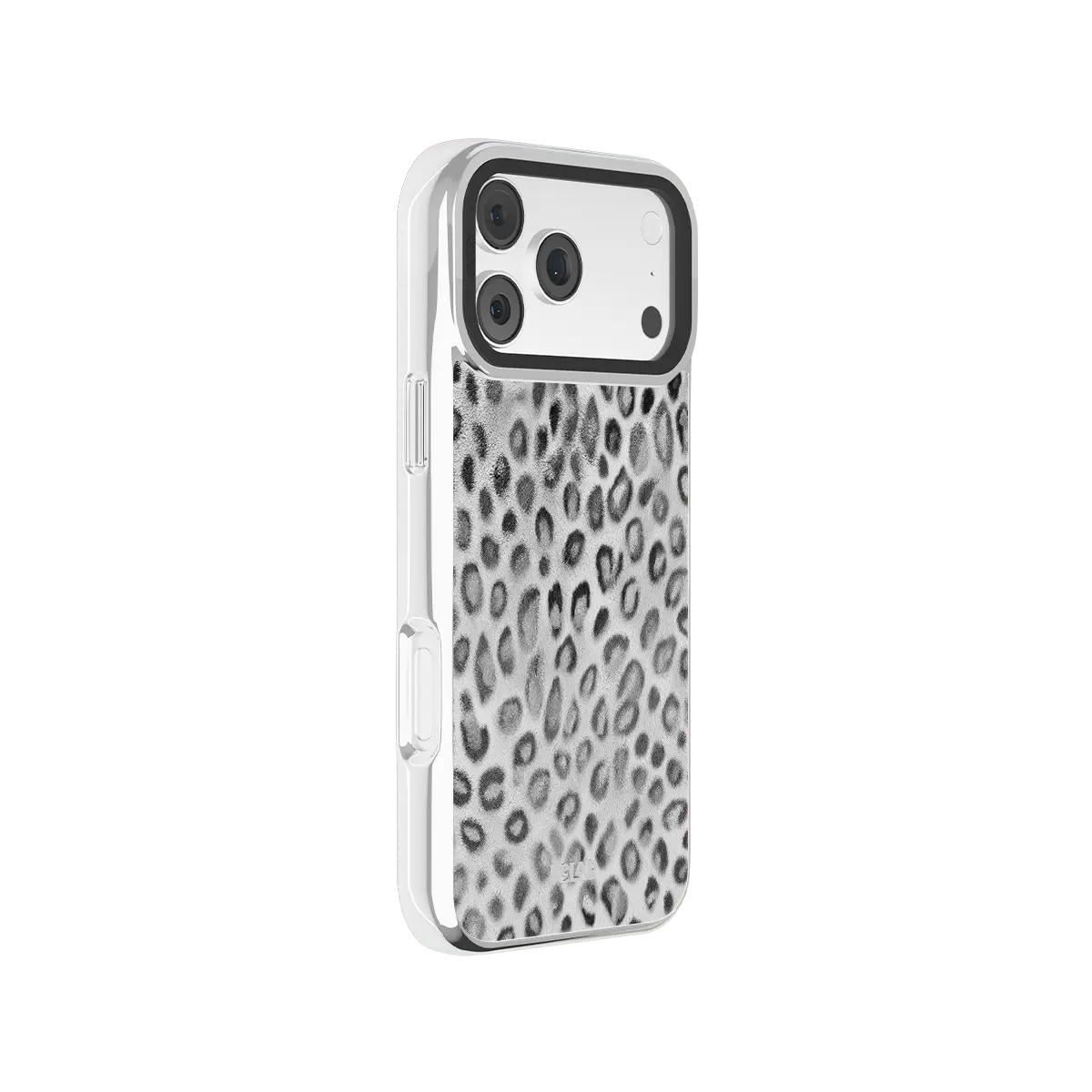 Platinum Predator | Black & White Cheetah Print iPhone Case