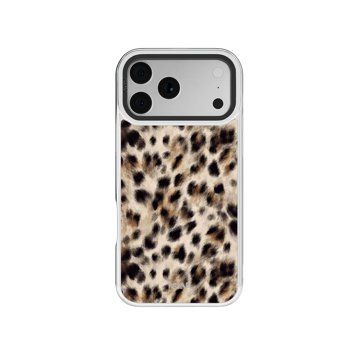 Arctic Aristocrat | Beige Cheetah Print iPhone Case