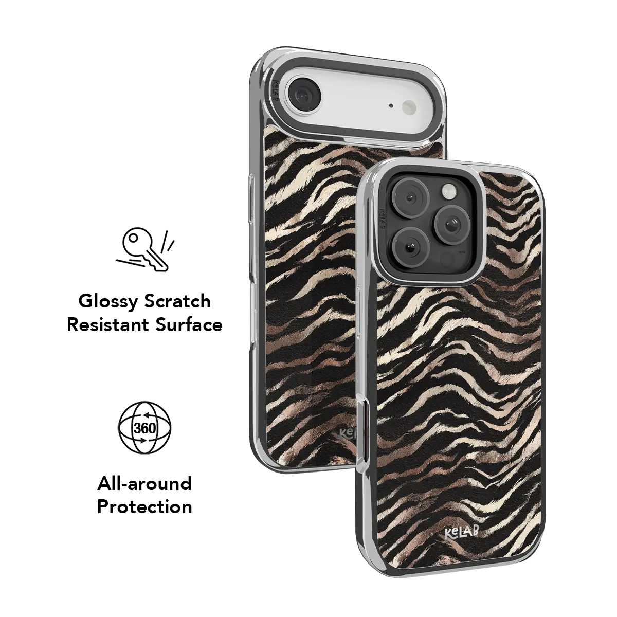 Shadow Striker | Zebra Stripe iPhone Case