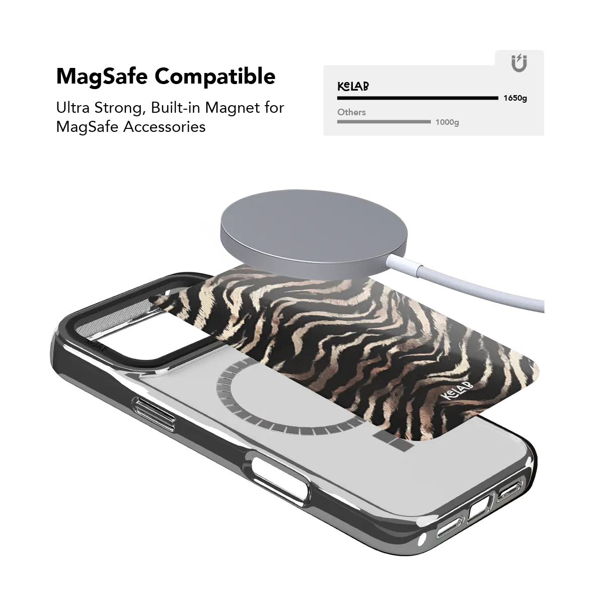 Shadow Striker | Zebra Stripe iPhone Case