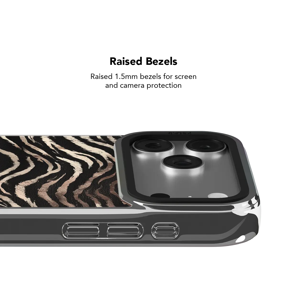 Shadow Striker | Zebra Stripe iPhone Case