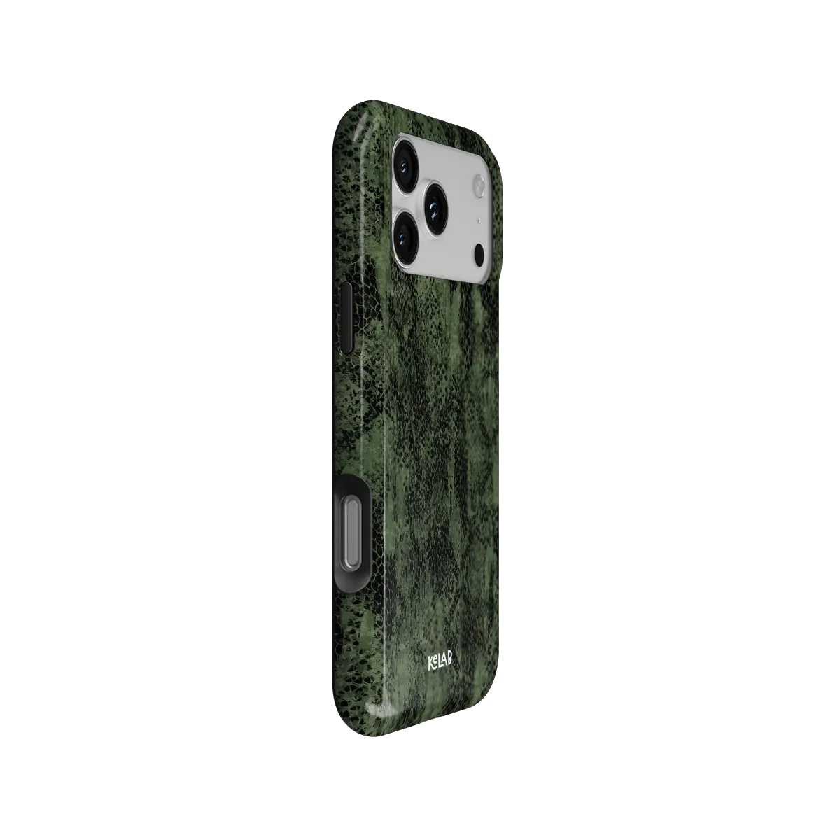 Emerald Python | Olive Green Snake Print iPhone Case