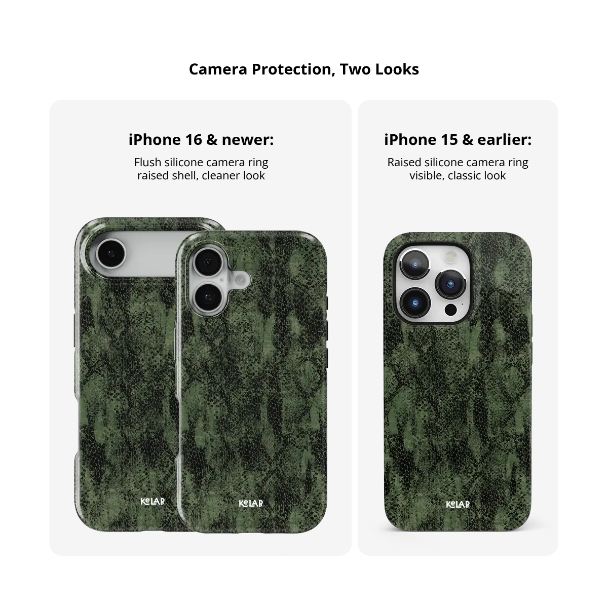 Emerald Python | Olive Green Snake Print iPhone Case