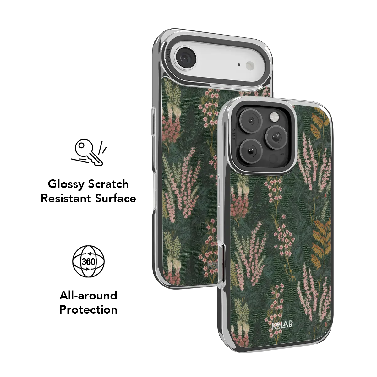 Heather & Hearth | Dark Academia Floral iPhone Case