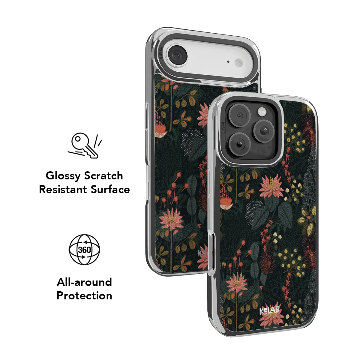 Starlit Botanica | Midnight Floral iPhone Case