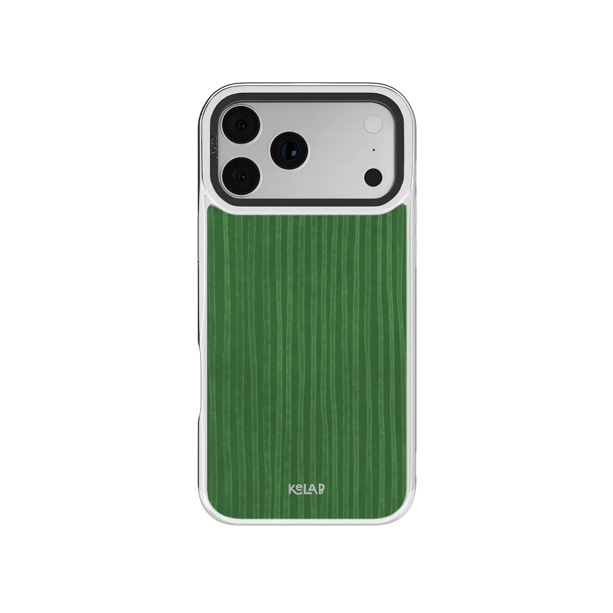 Emerald Drip | Green Stripe Pattern iPhone Case