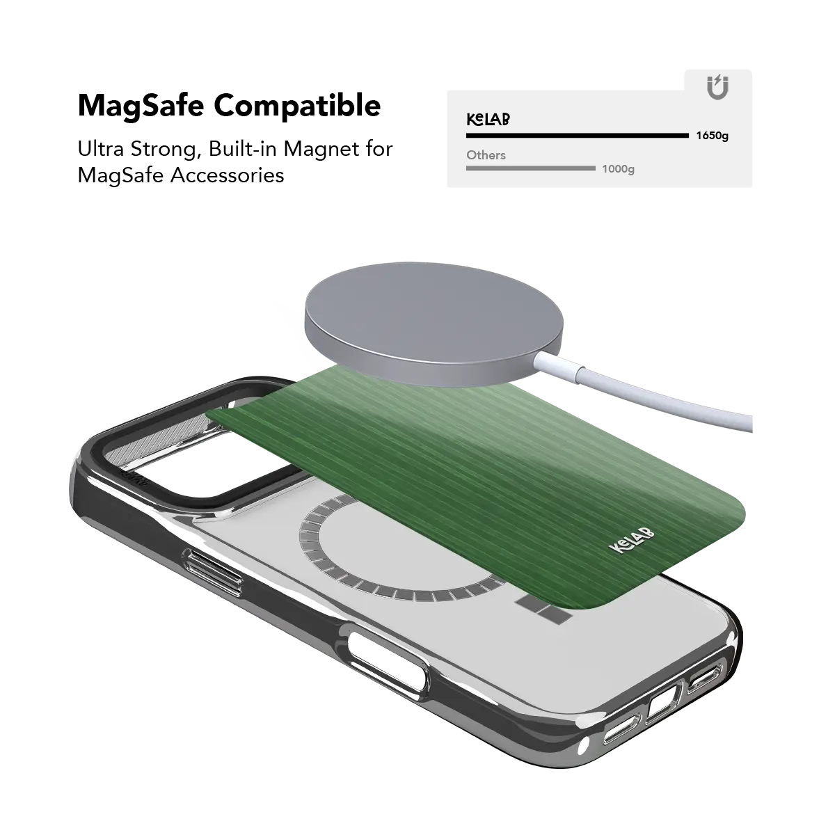 Emerald Drip | Green Stripe Pattern iPhone Case