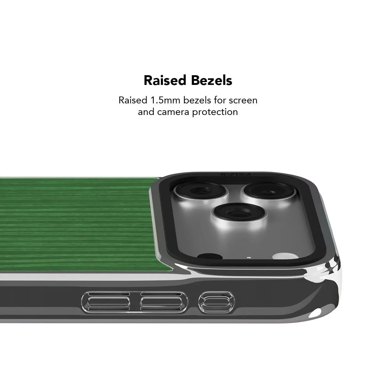 Emerald Drip | Green Stripe Pattern iPhone Case