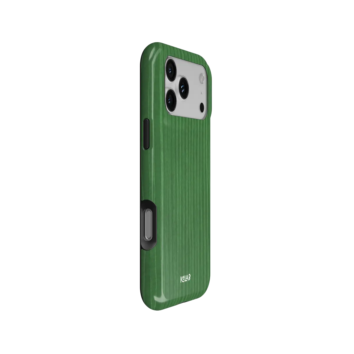 Emerald Drip | Green Stripe Pattern iPhone Case