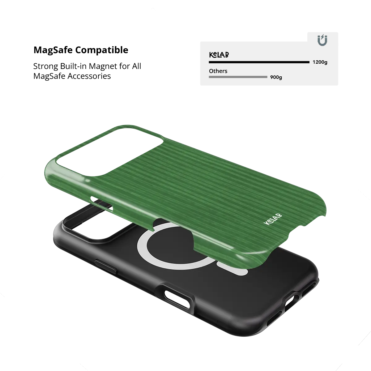 Emerald Drip | Green Stripe Pattern iPhone Case