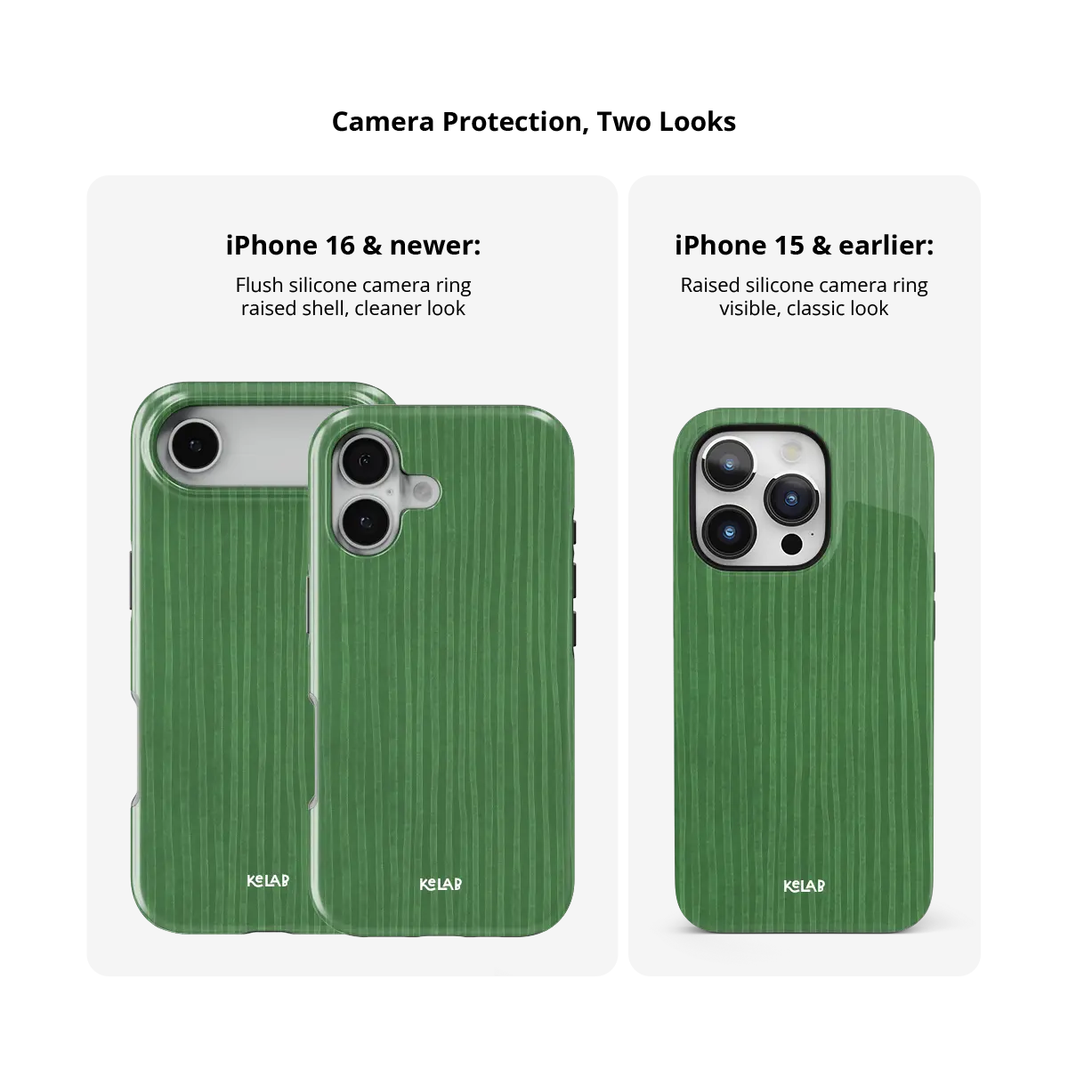 Emerald Drip | Green Stripe Pattern iPhone Case