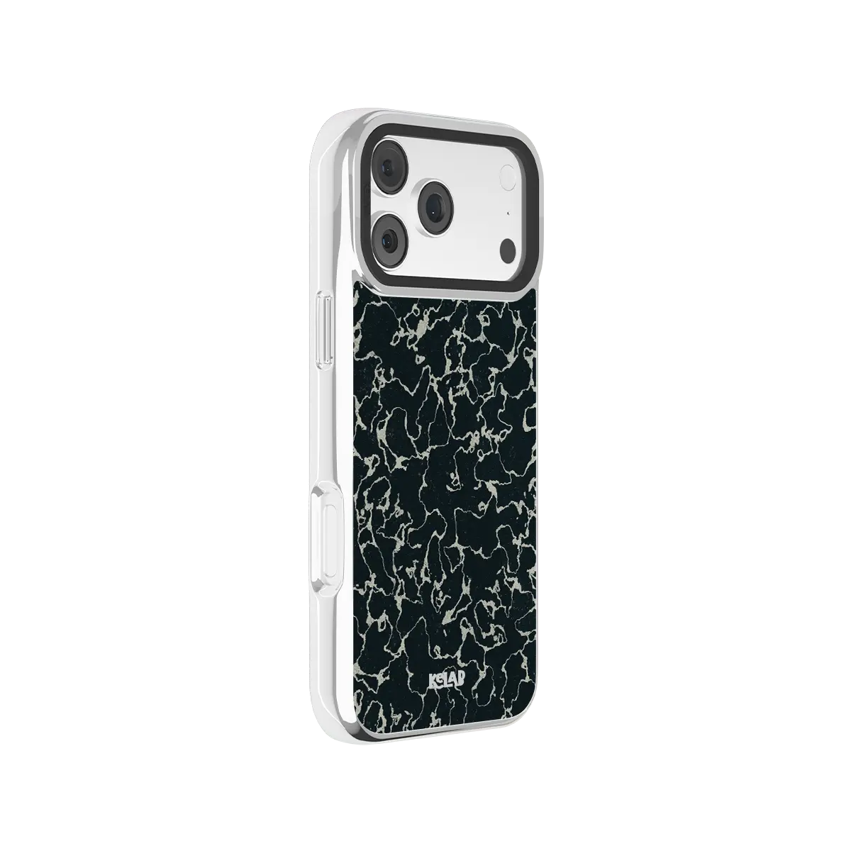 Obsidian Vein | Abstract Black Marble iPhone Case