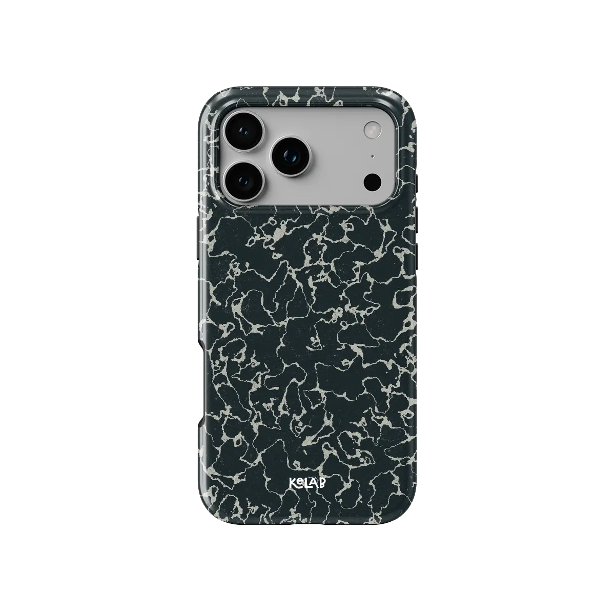 Obsidian Vein | Abstract Black Marble iPhone Case